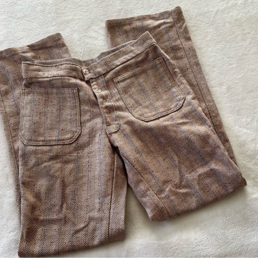 Vintage Y2K Low Rise Tweed Plaid Trousers
